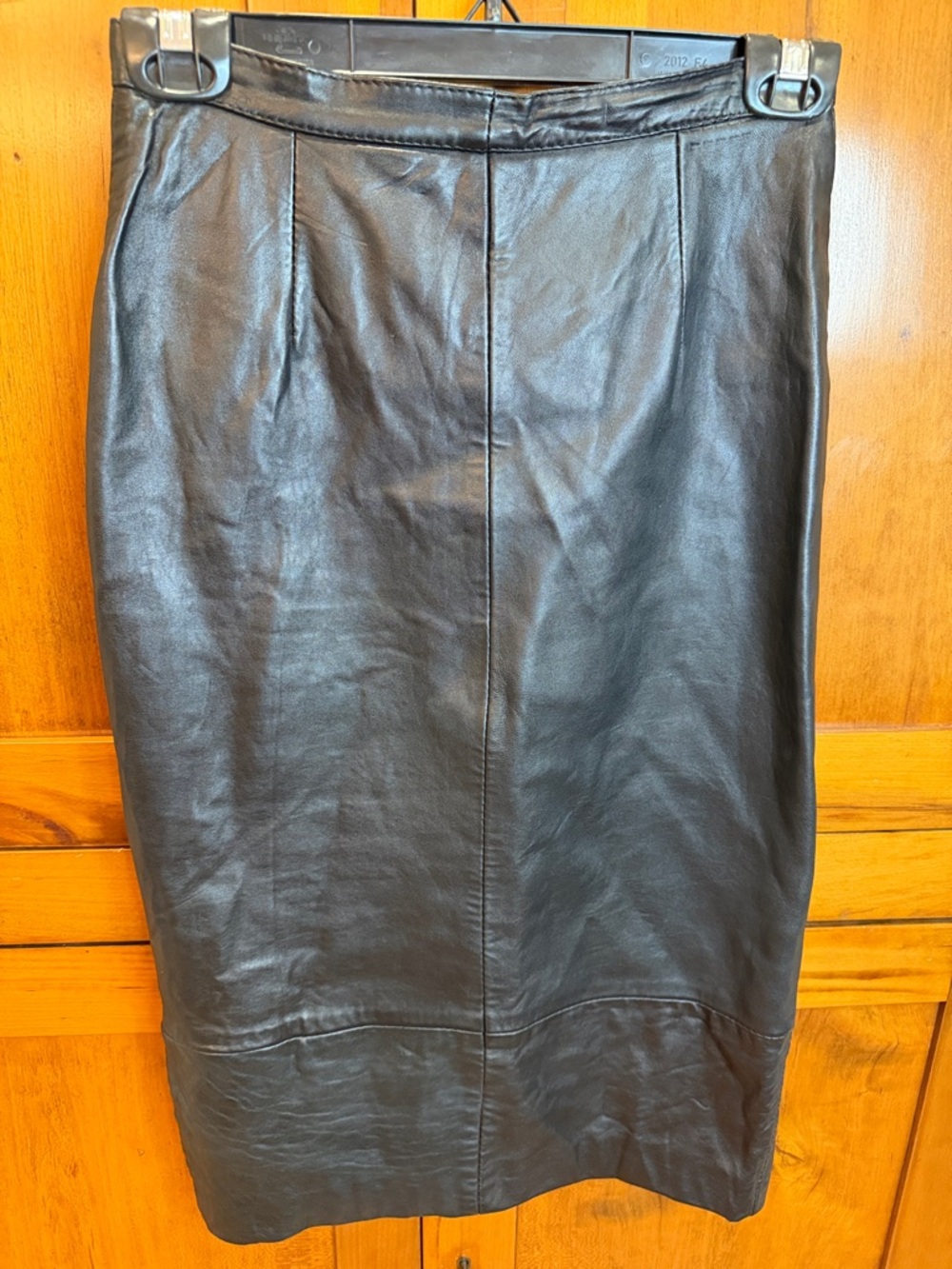 Vintage North Beach Leather Black Pencil Skirt, 5/6 - 90s, Bikercore, Extra Soft